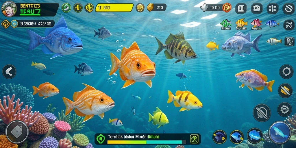 Tampilan menarik dari gameplay Tembak Ikan BENTO123 yang menegangkan.