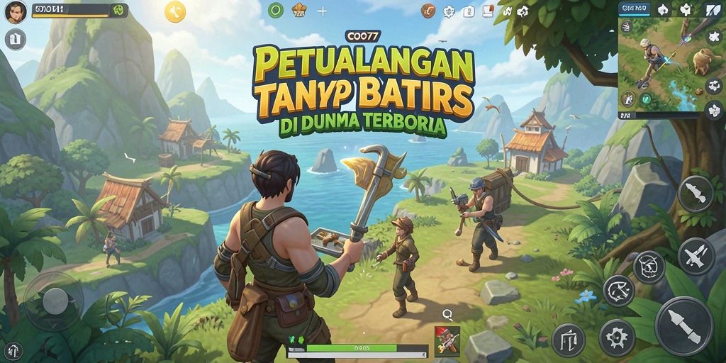 Screenshot dari gameplay COO77 yang menampilkan dunia terbuka dan eksplorasi.