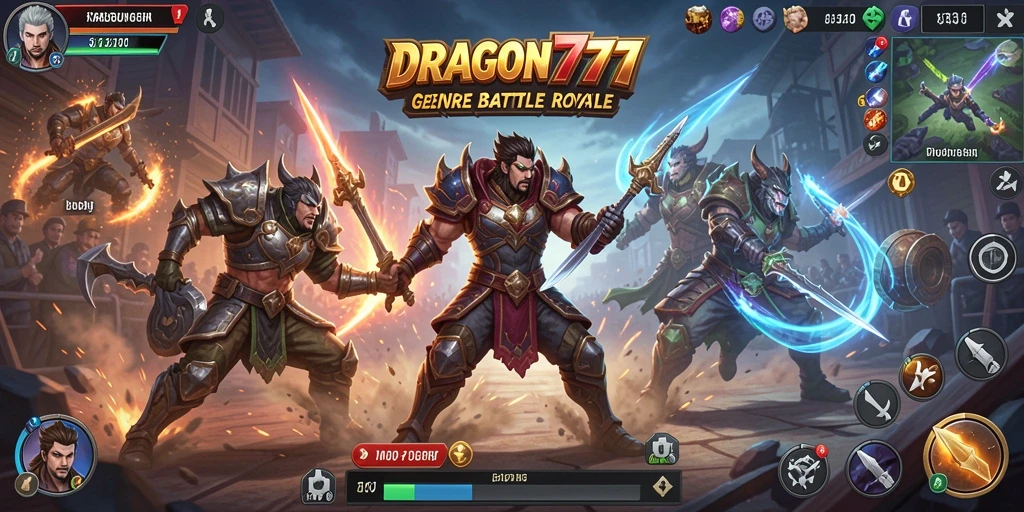 Gameplay seru dan intens dari DRAGON777 dalam aksi Battle Royale.
