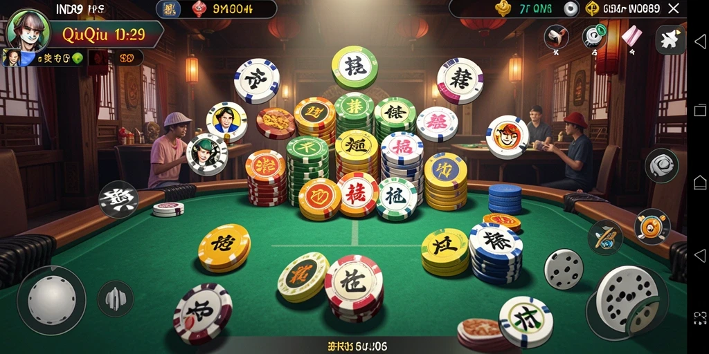 Tampilan utama gameplay QiuQiu di IND89 yang seru.