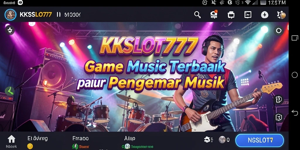 Tampilan gameplay KKSLOT777 menunjukkan keseruan bermain musik.
